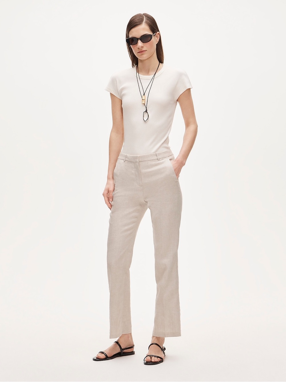 J Crew Kaya pant in stretch linen blend NWT , sz : 2
